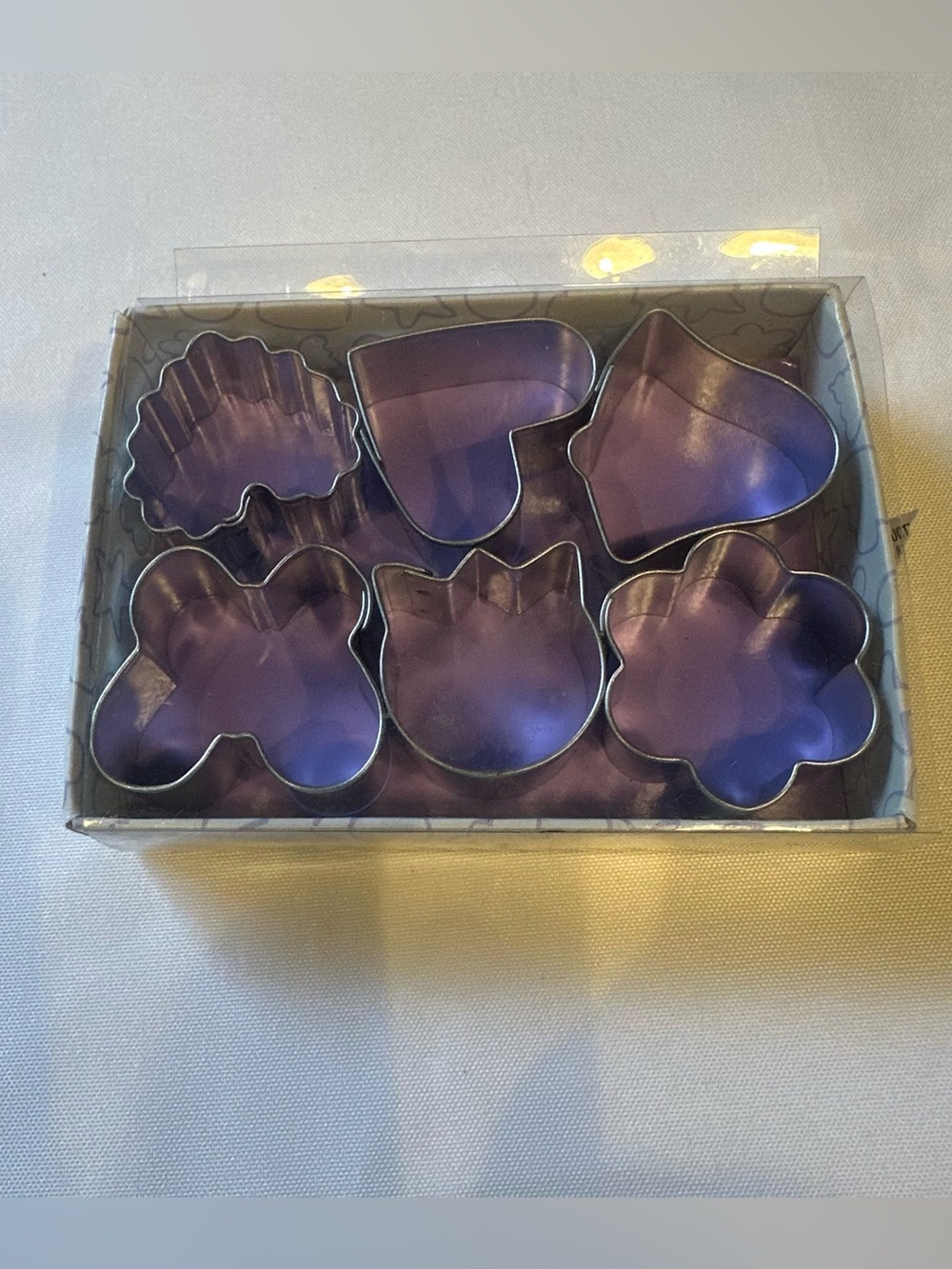 Mini Metal Cookie Cutter Set - Floral & Heart Shapes